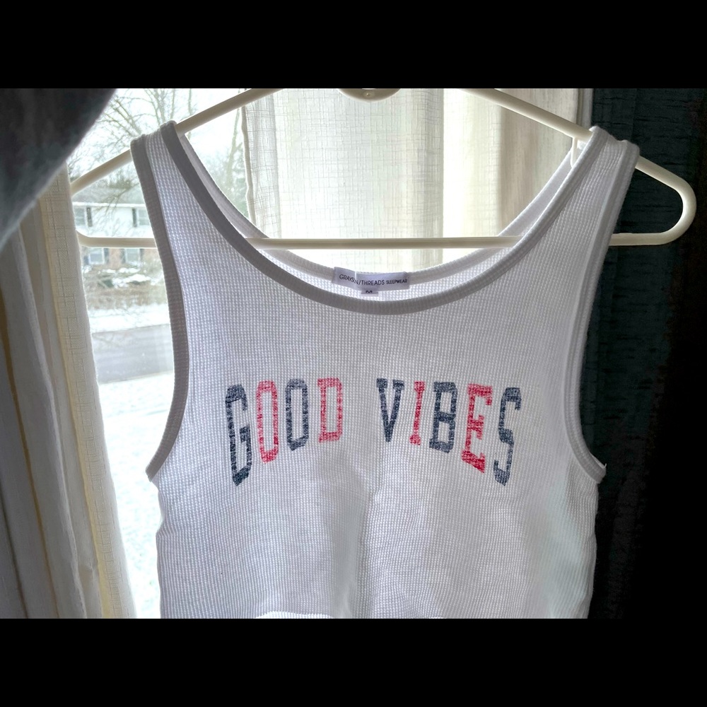 Grayson/threads good vibes cropped tank